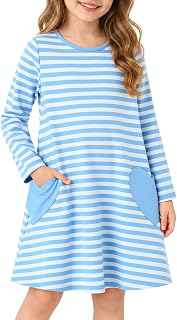 Girls Long Sleeve Dress with Heart Pockets Dresses Dresses 3-7Y: OEM Production and Sizing Notes