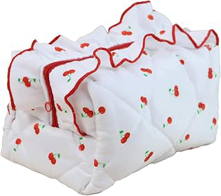 Ruffle Pouch Quilted Floral Cherry Printed Pouches Large Cute Toiletry Bag Make up Organizer Lightweight Cosmetic Bags for Women Travel Daily: Print Design and Production Notes