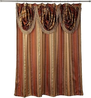 Popular Bath Contempo Bathroom Shower Curtain Luxury Classic Shower Curtain Contemporary Fabric Shower Curtain Unique Design Stylish Striped: Jacquard Weave and Production Notes