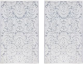COTTON CRAFT Bath Tub Mat - 2 Pack Sculpted Jacquard Bathroom Mat - Blue: Jacquard Weave and Production Notes