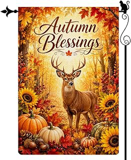 Autumn Blessings Deer Forest Garden Flag, 12 x 18 Inch Yard Decor: Fabric Sourcing and Quality Notes