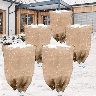 5-Pack Burlap Fabric Plant Bags - 32 X 40 Inch Winter Plant Cover Freeze Protection, Reusable Burlap Sacks Plant Frost Cloth for Outdoor Plants: Fabric Sourcing and Quality Notes