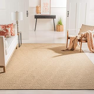 SAFAVIEH Area Rug 8x10 - Palm Beach Collection - Large - Sand & Natural, Sisal Jacquard Weave, Ideal for Living Room, Bedroom, Office, Dining: Jacquard Weave and Production Notes
