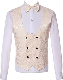 Men's Jacquard Double Breasted Buttons Suit Vest for Wedding Casual Party: Jacquard Weave and Production Notes