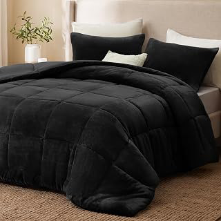 Love's cabin Flannel Queen Comforter Set, Plush Jacquard, Black: Jacquard Weave and Production Notes