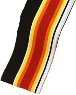 Elastic Ribbed Cuffs Rib Combed Rainbow Cuff Fabric by Half Yards Striped Stretch for Sewing Base Shirt Knitting Neckline 5x85CM/PCS(Color-08): Fabric Sourcing and Quality Notes