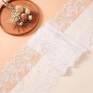 Floral Pattern Lace Fabric 15.7