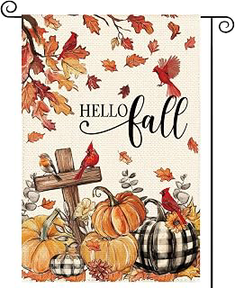 Hello Fall Cross Pumpkin Garden Flag Double Sided Small Yard Flags: Fabric Sourcing and Quality Notes