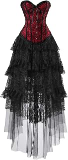 Corset Skirt Set Princess Overbust Bustier Women Boned Jacquard: Jacquard Weave and Production Notes