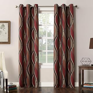 No. 918 Intersect 2-Pack Ogee Print Semi-Sheer Grommet Curtain Panel Pair: Jacquard Weave and Production Notes