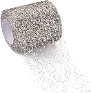 KISSITTY 1 Roll/20 Yards Silver Spiderweb Netting Fabric 75mm Tulle Mesh Fabric Roll Big Hole Tulle for Skirt Flower Poms Wrap Packing DIY: Fabric Sourcing and Quality Notes