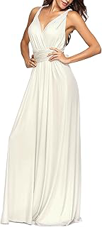 Women's Backless Gown Dress Convertible Multi-Way Wrap Halter Cocktail Dress Bandage Bridesmaid Long Dresses: Ombre Dyeing and Production Notes