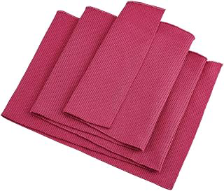 BENECREAT Medium Violet Red Polyester Knitted Rib Fabric, 39.3x6.7Inch, Solid Pattern, Plain Weave, Rib Type, Fabric Swatch, Hand Wash Only: Fabric Sourcing and Quality Notes