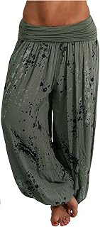 Harem Pants Women Hippie High Waist Boho Petite Length Pants 2024 Plus Size Causal Yoga Flowy Lounge Pajama Joggers: Print Design and Production Notes
