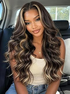 KLAIYI Ombre Highlight Blonde Loose Body Wave Bye Bye Knots Glueless Wigs Human Hair 7x5 Precut Lace Front Pre Plucked Bleached Ready to Wear Go: Ombre Dyeing and Production Notes