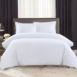 Royal Hotel Bedding 300-Thread-Count Original Percale 3pc King Duvet Cover Set 100% Cotton Percale, Superior Crispy Percale Weave, King Duvet: Jacquard Weave and Production Notes