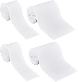 PH PandaHall 4pcs White Ribbing Fabric 2 Sizes Ribbed Trim Fabric: Fabric Sourcing and Quality Notes