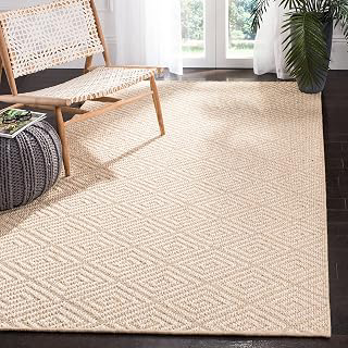 SAFAVIEH Area Rug 8x10 - Palm Beach Collection - Large - Beige & Beige, Sisal Jacquard Weave, Ideal for Living Room, Bedroom, Office, Dining: Jacquard Weave and Production Notes