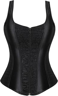Women's Lace up Gothic Jacquard Shoulder Straps Overbust Corset Bustiers: Jacquard Weave and Production Notes
