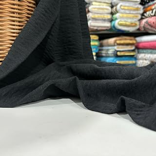 Black Double Layered Cotton Muslin Linen Fabric,Clothing Fabric, Summer Fabric, Dress Fabric(140cm/1.53 Yards/55 inches): Fabric Sourcing and Quality Notes