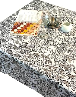 Vinyl Tablecloth Rectangle - Waterproof Oilcloth Table Cloth - Wipeable Tablecloths for Picnic - Non-Fading Plastic Table Cover with Better Than: Fabric Sourcing and Quality Notes