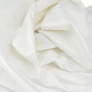Stretch Satin Fabric White Color for Wedding Dress Decoration DIY Crafts 49
