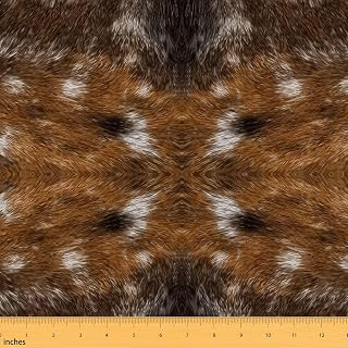 Deer Skin Print Fabric by The Yard - Brown Fur Upholstery for Chairs: Fabric Sourcing and Quality Notes