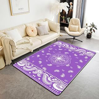 Castle Fairy Boho Paisley Area Rug 5x6'6'': Jacquard Weave and Production Notes