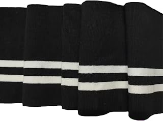 Stretch Striped Ribbing Fabric for Cuffs and Collar, Cotton Elastic Ribbed Knit Fabric Material for Waistbands Home Sewing (39.34 x 6.30 inch: Fabric Sourcing and Quality Notes