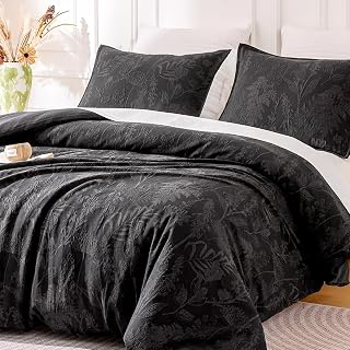 SLEEP ZONE Boho Duvet Cover Set King Size, Jacquard Leaf 3 Pieces Luxury Soft Breathable Duvet Cover with 2 Pillow Shams, Bedding Set for All: Jacquard Weave and Production Notes