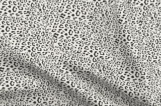 Spoonflower Fabric Leopard Print Black White on Petal Cotton: Fabric Sourcing and Quality Notes