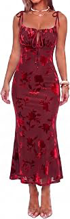 Velvet Floral Print Bow Spaghetti Strap Midi Dress: Print Design and Production Notes