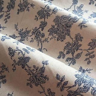 Vintage Floral Fabric 4 Yard 62 Inch Width Linen Upholstery Fabric: Jacquard Weave and Production Notes