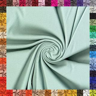 Skinny 4X2 (tm) Rayon Spandex Fabric - Heavy Rib Knit for Athleisure & Bottom Weight - Aloe - 1 Yard: Fabric Sourcing and Quality Notes