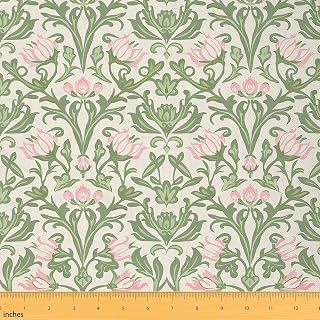 Feelyou Adults Green Damask Fabric Set by The Yard Kids 3 Yard: Jacquard Weave and Production Notes