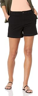 Women's Mid-Rise Slim-Fit 5 Inch Inseam Khaki Shorts (Available in Straight and Curvy Fits): OEM Production and Sizing Notes