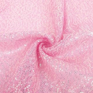 Pink Sequin Fabric by the Yard High Density Sparkly Glitter Mesh Tulle: Fabric Sourcing and Quality Notes