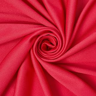 French Terry Stretch Twill Polyester Spandex (61/62 Inch) Mediumweight Soft Fabric by The Yard - for Sewing Apparel, Costumes, & More - Red (1: Fabric Sourcing and Quality Notes
