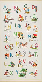 Michael Miller Fabrics Vintage Treasures Alphabet List 24