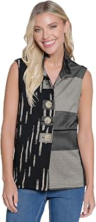Women's Jacquard Knit Button Front Vest Wire Collar Side Pockets: Jacquard Weave and Production Notes