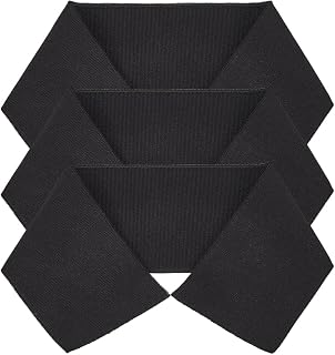 GORGECRAFT 3Pcs Elastic Fiber Ribbing Fabric Black Knitted Waistband Knit Ribbed Welts Edge Trimming Sewing Supplies for Cuffs Sleeve Waistbands: Fabric Sourcing and Quality Notes