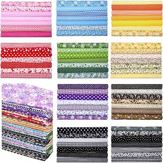 Tudomro 70 Pcs 10 x 10 Cotton Fabric Square for Quilting, Floral: Print Design and Production Notes