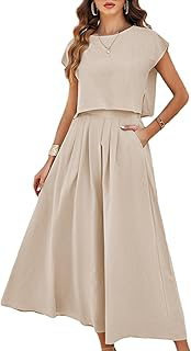 Womens 2 Piece Outfits Skirt Set Summer Maxi Dress Sets Pockets: OEM Production and Sizing Notes