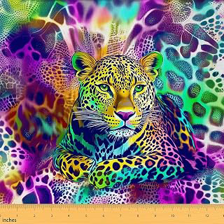 Erosebridal Leopard Print Upholstery Fabric Rainbow Cheetah Print Fabric: Fabric Sourcing and Quality Notes