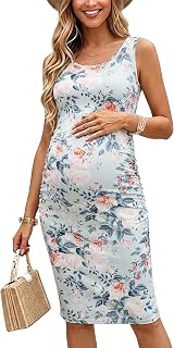 BBHoping Women's Summer Sleeveless Maternity Dress for Baby Shower: OEM Production and Sizing Notes