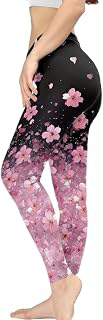 Women Full Length Leggings, Ethnic Geometric High Waist Stretchy Workout Tights, Ladybug Comfy Yoga Pants Plus Size: Print Design and Production Notes