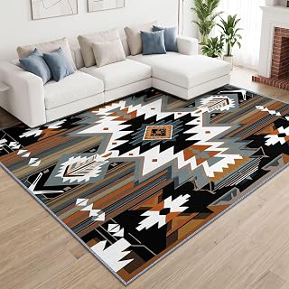 Area Rugs for Living Room 7x8 Geometric Jacquard, Machine Washable Rug: Jacquard Weave and Production Notes