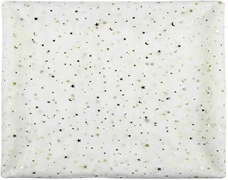 Glitter Tulle Fabric with Star Moon Sequin, 3 Yard x 59