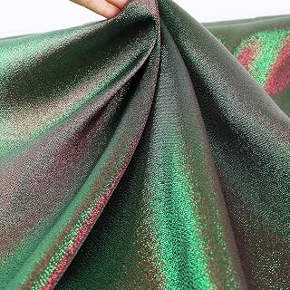 Two Tone Iridescent Fabric Metallic Thread Color Changing Shimmer for Sewing Costume Gown (Green Red Blending) 60 Inches Wide, 1 Yard: Ombre Dyeing and Production Notes