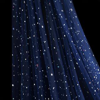 54 Inch x 4 Yards Glitter Tulle Fabric Rolls Laser Stars and Moon Tulle Rolls for DIY Tutu Dress Table Runner Skirt Crafts Sheer Wedding: Fabric Sourcing and Quality Notes